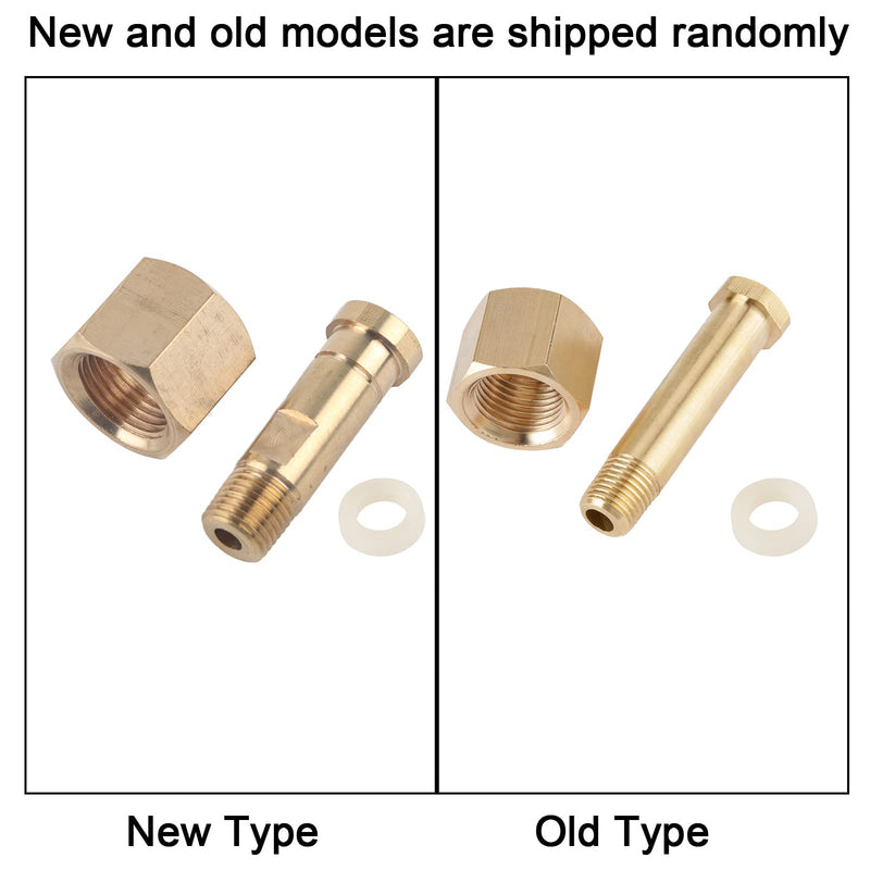Kadimendium Regulor CO2 Regulator Nipple Left Hand Thread CGA-320 Carbon Dioxide Regulator Inlet Nut and Nipple Regulator Nut with Washer, KADIMENDIUM2MFDERBG30