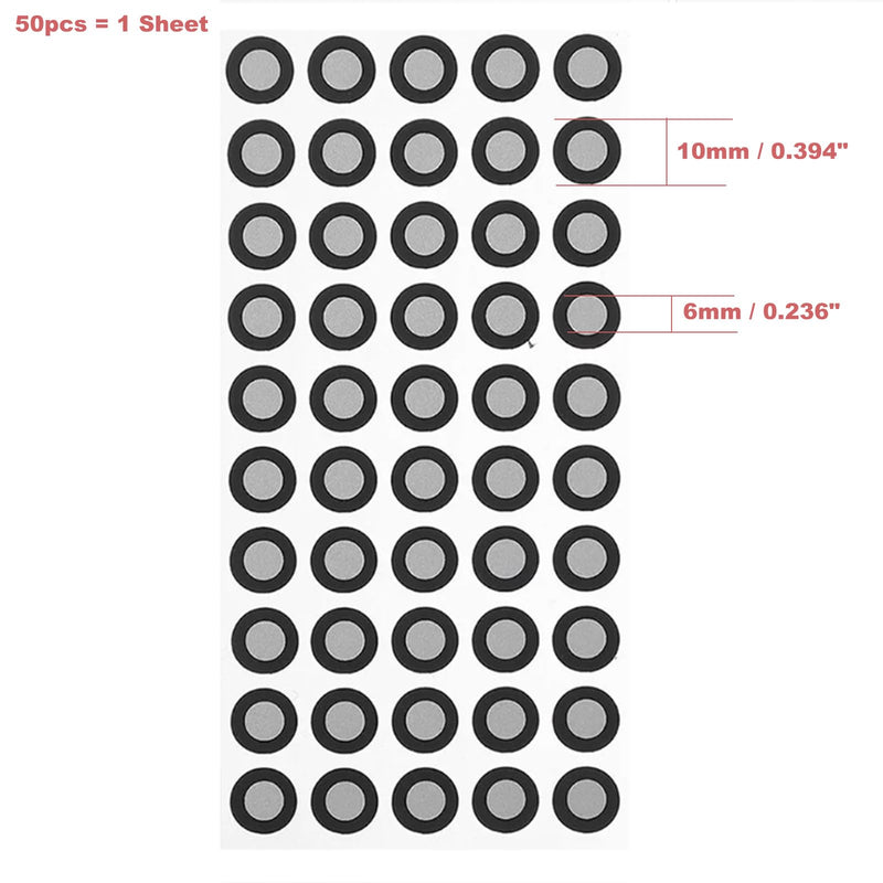 3D Scanner Markers for Industrial and Consumer 3D Scanner Optical Tracking Projects, HogarDeco 6.0mm 3D Scanner Dots 3D Target for Industrial and Interest 3D Scanning (500pcs, Inner 6mm, Outer 10mm） 500 - NewNest Australia