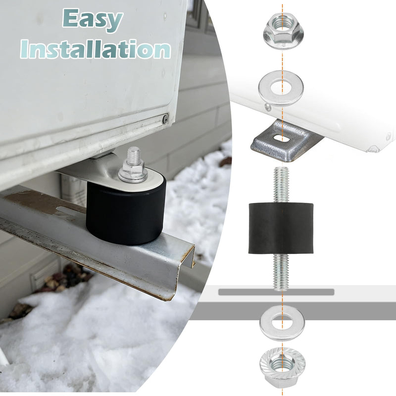 M10 40 x 30 mm Rubber Isolator Mounts Double Studs Shock Absorber