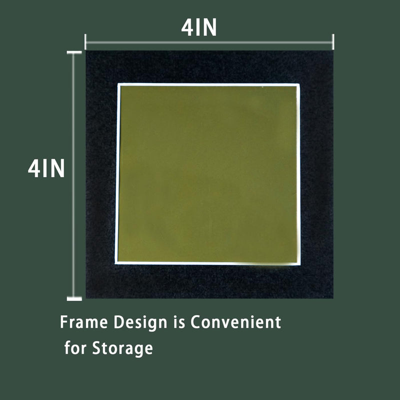 4 x 4 Inch Magnetic Field Viewing Film, Magnetic Field Viewer, Magnetic Flux Display, Magnet Pattern Detector, Scientific Project Teaching, Automatic and Reusable Recovery 4" x 4"