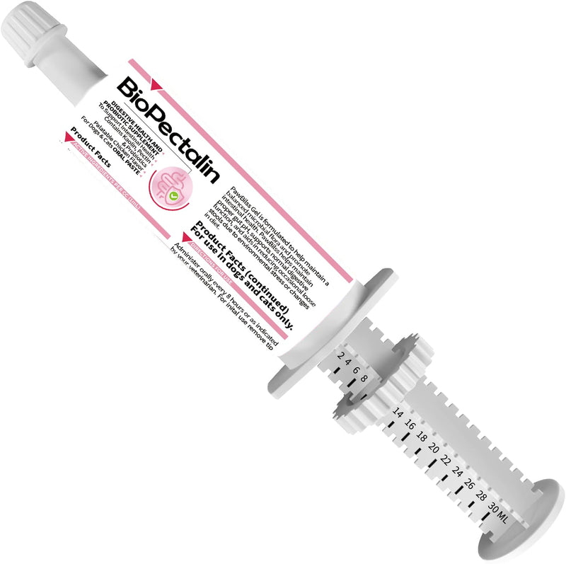 Anti-Diarrheal Support for Dogs & Cats –Digestive Relief Oral Paste with Kaolin, Pectin & Probiotics – Helps Soothe Upset Stomach & Firm Loose Stool – 30cc