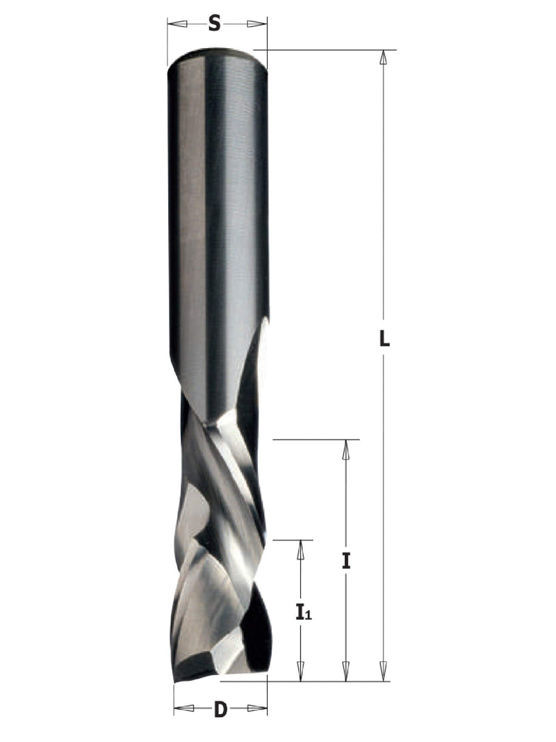 CMT 190.504.11 Solid Carbide Up/Downcut Spiral Bit, 3/8-Inch