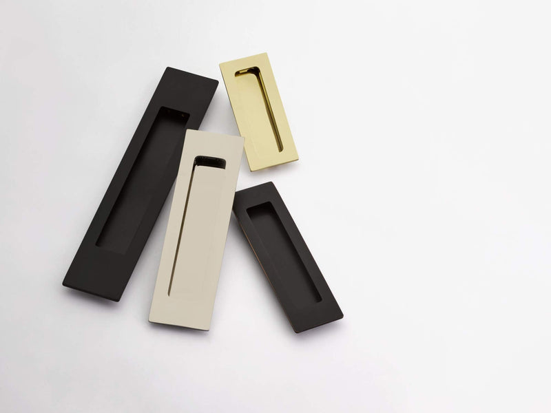 Emtek, Modern Rectangular, Flush Pull, 2" x 7", Polished Chrome