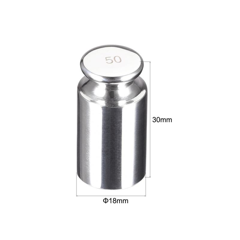 uxcell Gram Calibration Weight 50g F1 Precision Stainless Steel for Digital Balance Scales