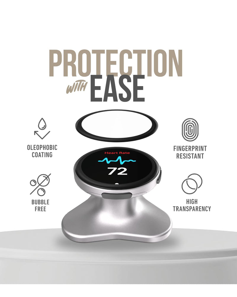3 Pack Full-Coverage 3D Curved Screen Protectors for EKO CORE 500™ Digital Stethoscope, HD Transparent, Bubble-Free Screen Protectors, Providing 360-Degree All-Around Protection Black & Clear