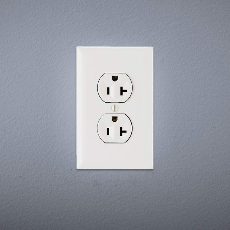 Legrand Pass & Seymour CR20WCC12 20 Amp Commercial Specification Grade Duplex Receptacle Outlet, Side Wire, White (1 Count)