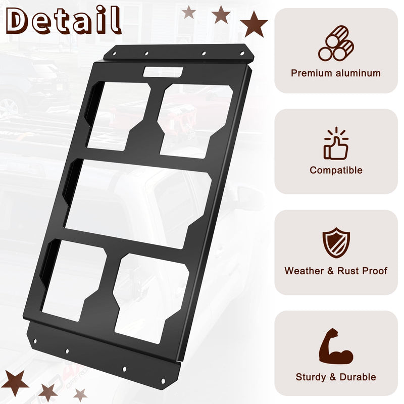 Packout Mounting Plate Compatible with Milwaukee Packout Toolbox, Aluminum Packout Mounting Plate Accessory Storage Toolbox on Wall or Truck Bed Floor(Half Plate)