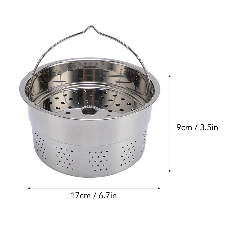 Steamer Basket, Steaming Pot for TM5 and TM6 Machines Food Processor Steaming Basket, Stainless Steel Kitchen Tool Strainer Steamer Insert Rack for Cooking