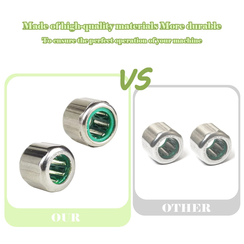 One Way Bearing HF081412 Needle Roller Bearings 8 mm Bore 14 mm OD 12 mm Width mop Bearing (2PCS)
