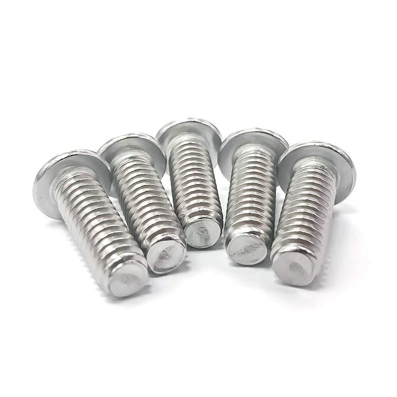 3/8-16 x 1-1/4" Button Head Socket Cap Bolts Screws, 304 Stainless Steel 18-8, Full Thread, Coarse Thread UNC, Allen Hex Drive, 20 PCS 3/8-16 x 1-1/4"
