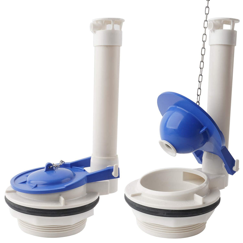Hibbent 2 Pack Large 3-Inch Toilet Flapper Replacement Compatible with TOTO flapper Model THU140S- Oversized Sealing and Easy to Install- Blue