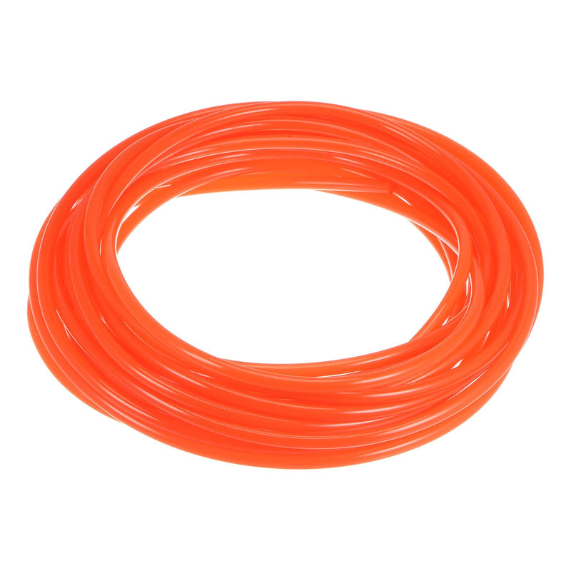 HARFINGTON Polyurethane Round Belts 6mm Dia 32.8ft(10 Meters) Length Smooth Surface PU Urethane Belt for Drive Transmission, Orange 6mmx10 Meters