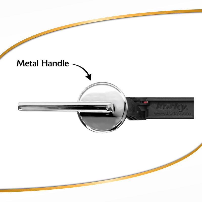Korky StrongARM Metal Toilet Handle and Lever - Universal to Fit Front, Angled, Side, Left, and Right Mount Toilets - Contemporary Style in Chrome