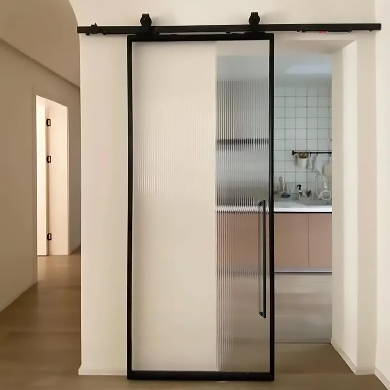 Barn Door Handle Matte Black 24 Inch, Double Sided Long Door Pull for Shower Glass Door, Modern Push Pull Handle for Entry and Wooden Barn Doors.