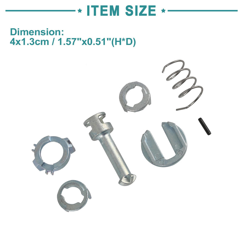 ACROPIX Door Lock Cylinder Repair Kit Fit for BMW X3 - Pack of 2 Silver Tone