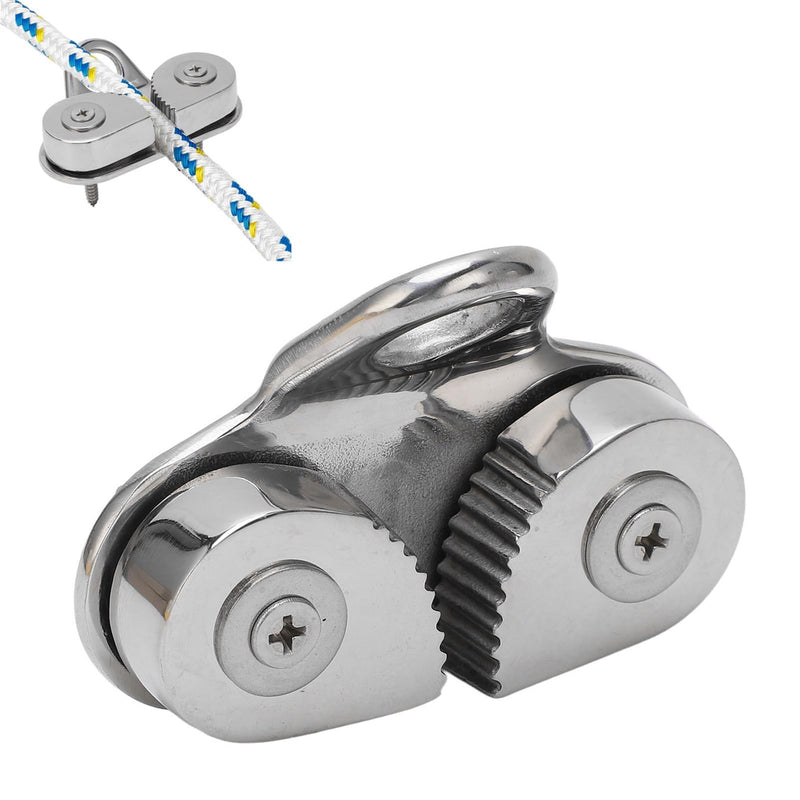 Marine Hardware Boat Cam Cleats,316 Stainless Steel Boat Rope Cleats,Boat Hardware for Sailboat Kayak Canoe Dinghy, for 3 to15mm Ropes