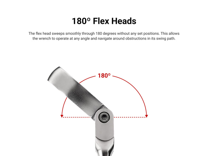 TEKTON 24 mm Flex Head 12-Point Ratcheting Combination Wrench | WRC26424