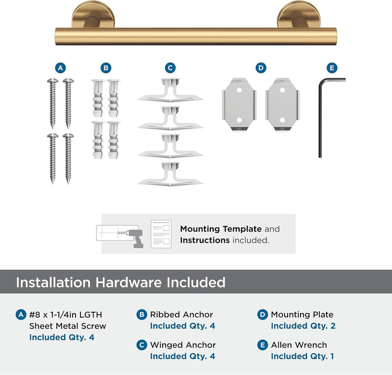 Amerock BH26546CZ | Champagne Bronze Towel Bar | 9 inch (229 mm) Center-to-Center Towel Rack | Arrondi | Bathroom Towel Holder | Bathroom Hardware | Bath Accessories 9 Inch (229 mm)