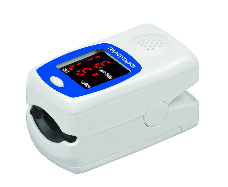 SmartHeart Talking Pulse Oximeter | Audible Result Announcement | Blood Oxygen Saturation | Complete System Monitor Lanyard and Batteries | Portable Spot-Check Monitoring