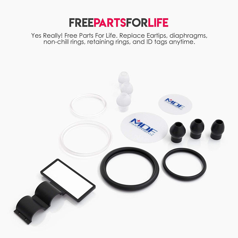 MDF Instruments, MD One Stainless Steel Stethoscope, Adult, Black Tube, Black Chestpieces-Headset, MDF777BO All Black