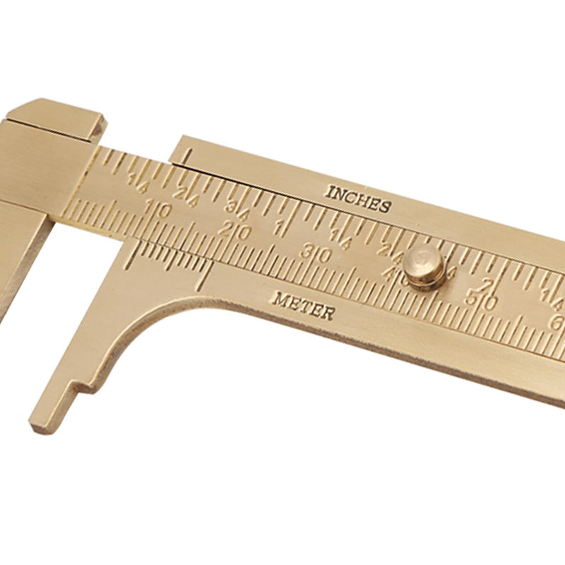 Vernier Caliper,4'' Brass Caliper Measuring Tool,0-100MM/0-4inch High Precision Slide Caliper Manual Micrometer for DIY/Household Denashv0uynrfgh8-02