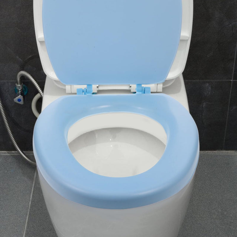 Elongated Toilet Seat Foam Toilet Seat for Bathroom Soft Cushion with Thick Foam Padding Easy to 17.91 X 13.77 X 1.57 in