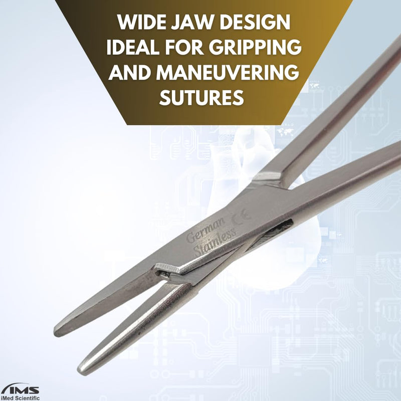 Webster Needle Holder Suture Driver with Smooth Jaws 5" Forceps Made of Premium Grade Stainless Steel Comes in Locking Handle