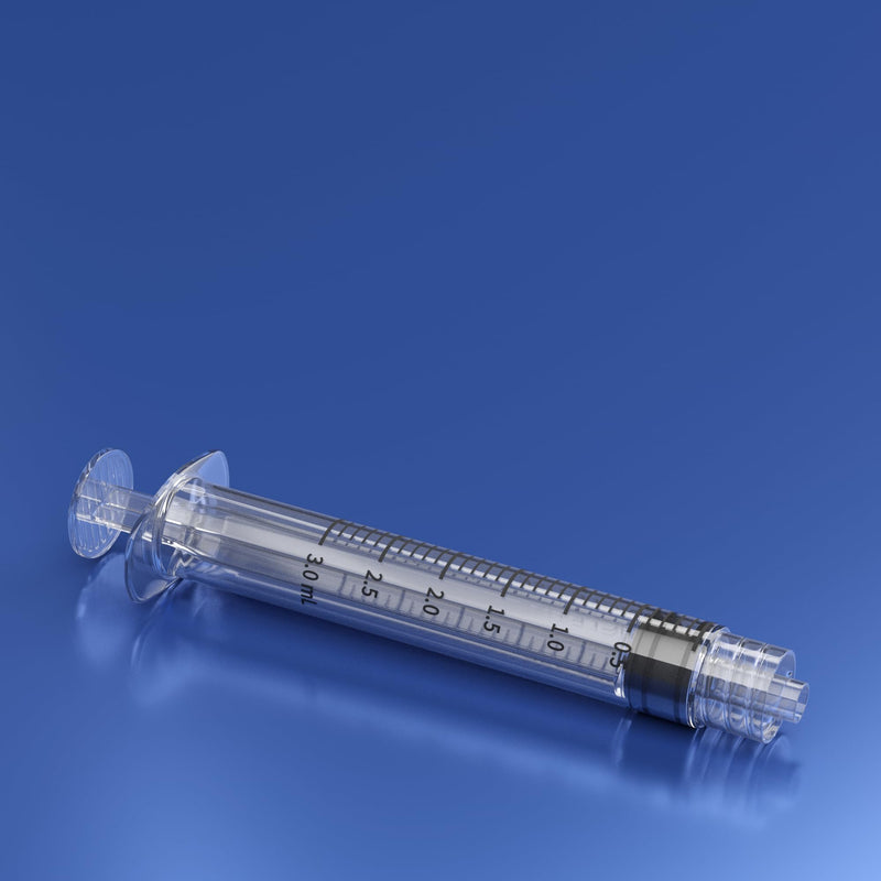 3mL Luer Lock Syringe, Sterile, Individually Wrapped, No Needle (Box of 100) 3ml 100pk