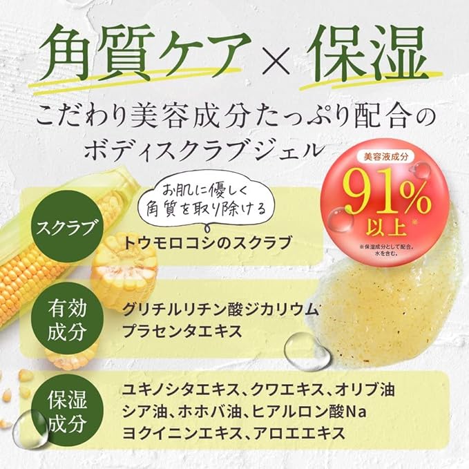 Upper Arm, Back Acne, Body Scrub, 1.8 oz (50 g), Bergamot, Dipotassium Glycyrrhizinate, Pork Placenta, Moisturizing, Exfoliating, , Set of 2 - NewNest Australia