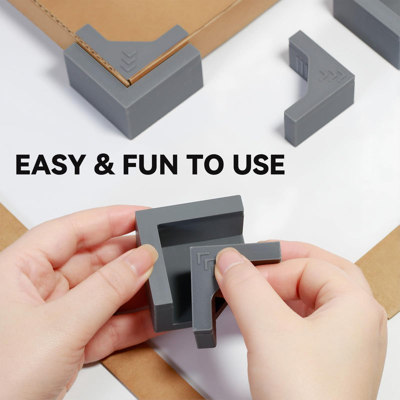 4Pcs Magnetic 3D Corner Clamps, 90 Degree Right Angle Clamps, Precision Positioning Jig for Box Making, Bookbinding and Handmade Craft（Not for Woodworking）