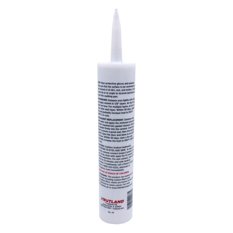 Rutland Stove Gasket Cement Black 10.3 Oz Cartridge - 78