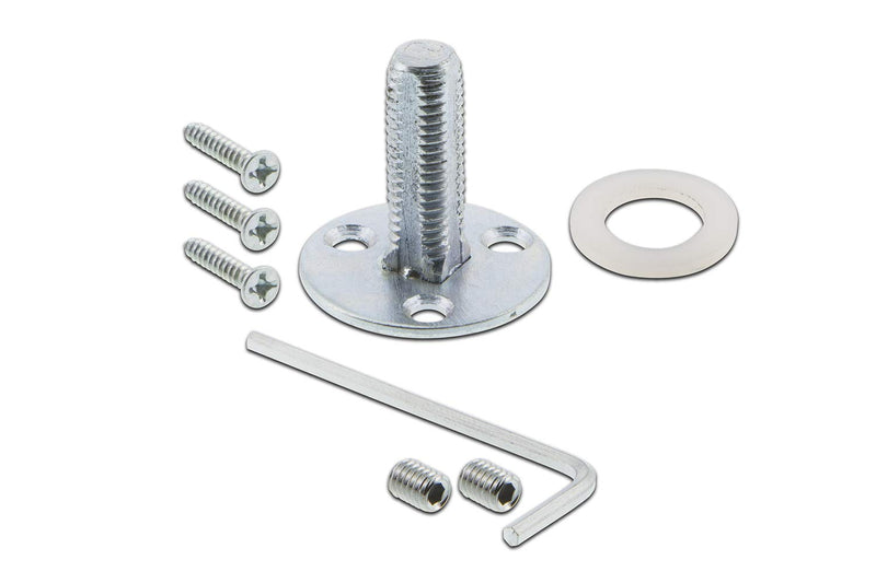Nostalgic Warehouse Studio Plate with Oval Clear Crystal Glass Knob, Single Dummy, Bright Chrome