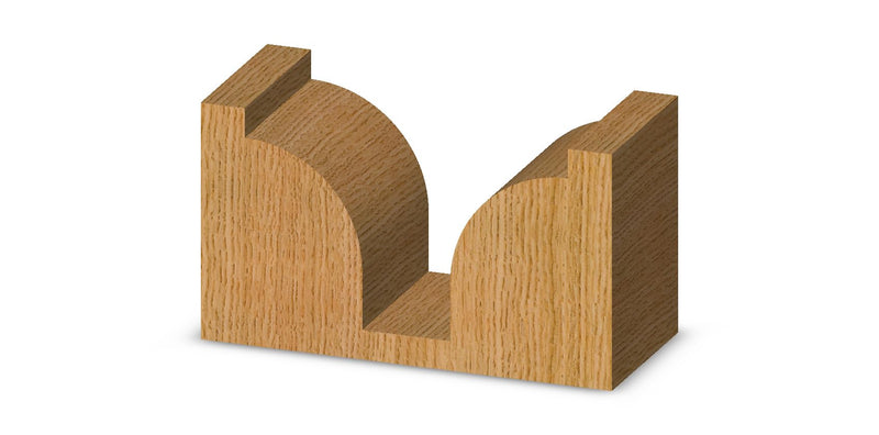 Whiteside Router Bits 2060 Plunge Round Over Bit with Plunge Point 1/2-Inch Radius and 1-3/8-Inch Large Diameter