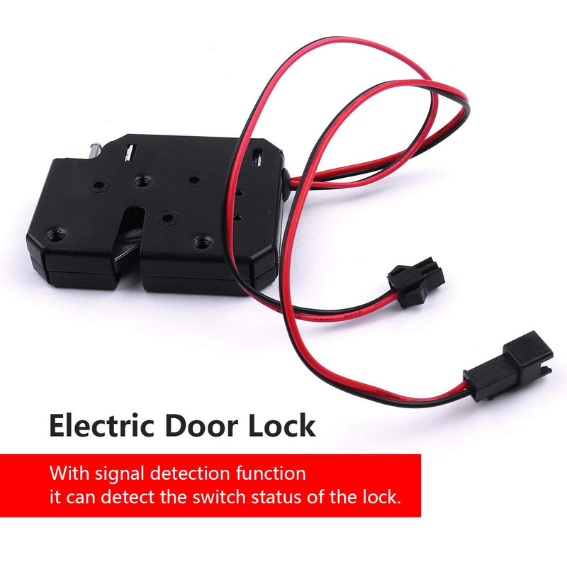 ATOPLEE Electronic Lock, 1pcs DC 12V 2A Carbon Steel Solenoid Cabinet Spring Lock for Drawer Locker (63X50X13mm) 63x50x13mm