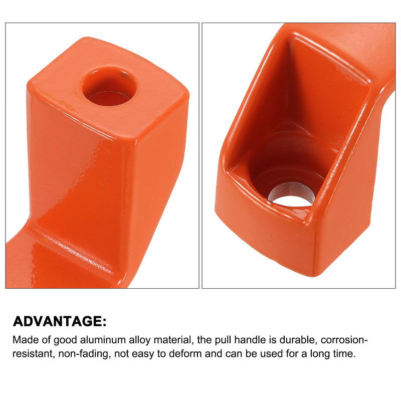 uxcell 4 Pack Rectangular Pull Handle, 180mm/7.1" Hole Center Aluminium Alloy Door Handle Modern Drawer Pull for Drawer Cabinets Gate Garages, Orange 180mm/7.1"