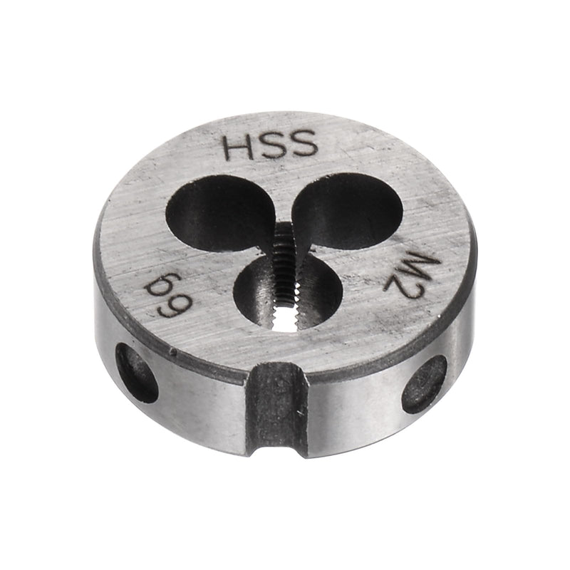 uxcell Round Threading Dies, Metric M2 x 0.4 Thread (Right Hand), High Speed Steel (HSS) Screw Cutting Die Repair Tool