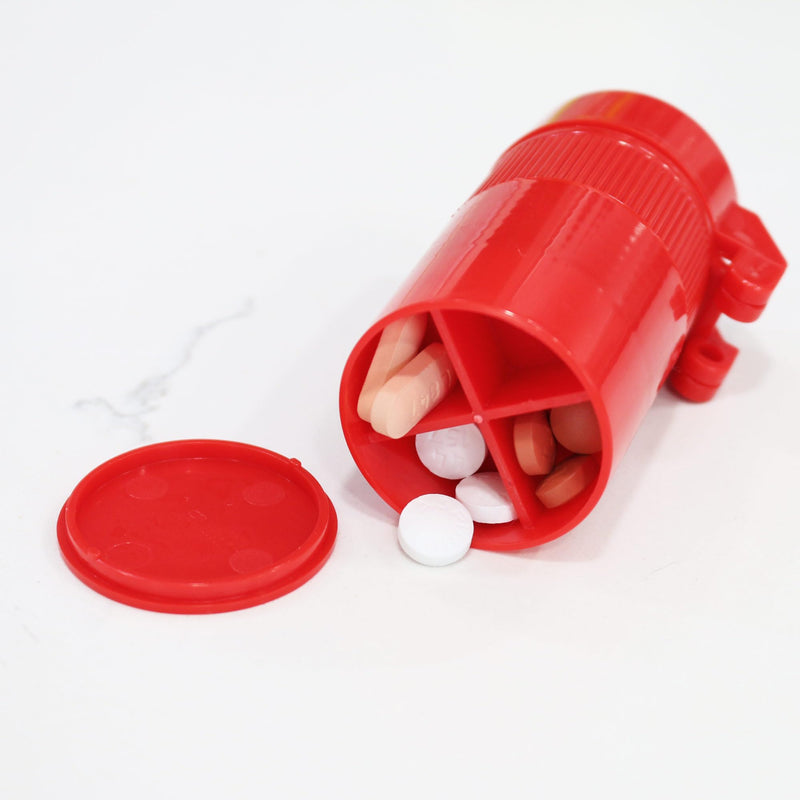 HealthSmart 2 Pack - 4-in-1 Pill Cutter, Crusher & Storage with Drinking Cup, Portable Medication Organizer for Travel, Seniors, Splitter, Pill Box for Small and Tiny to Large Pills – Multi-Tool