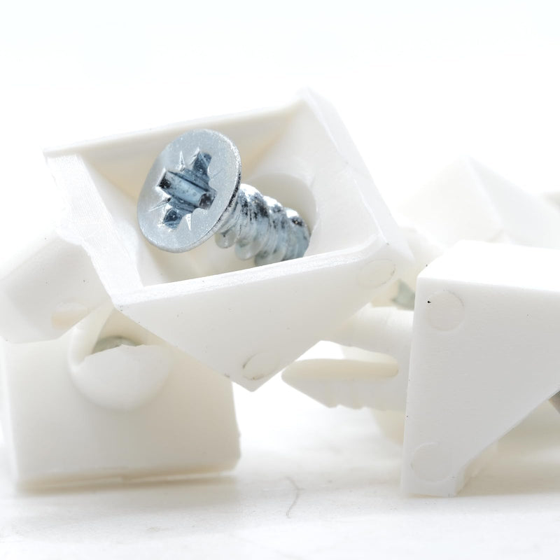 ReplacementScrews White Shelf Support Pins Compatible with IKEA Part 101558 (Pax, KOMPLEMENT) (Pack of 8)
