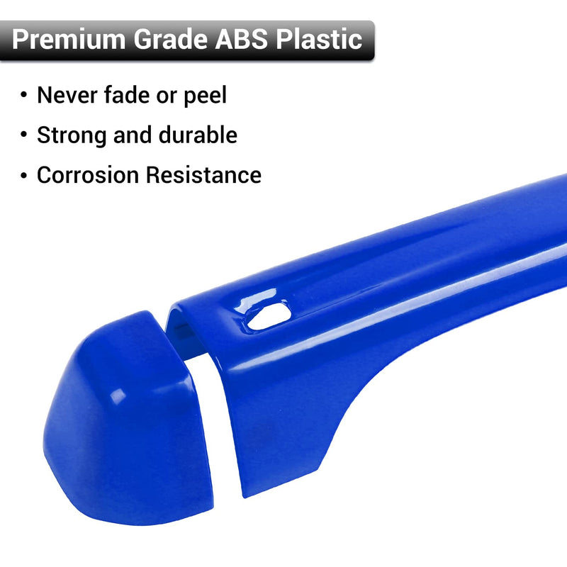 CheroCar Blue Door Handle Cover Trim Tailgate Handle Cover Kit Fit for 2018-2026 Jeep Wrangler JL JLU 4xe & Gladiator JT Sports Sahara Freedom Rubicon 2/4-Door Exterior Accessories