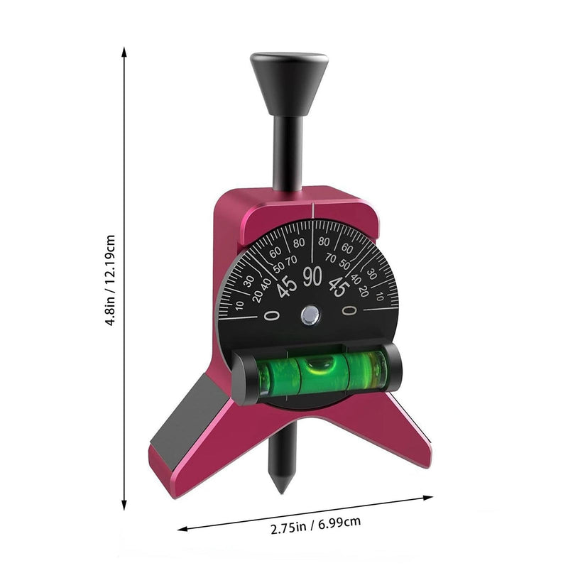 Pipe Center Finder, Pipefitter Tools with Magnetic Centering Head, Adjustable Dial Bubble Protractor, Pipe Fitting Tools Center Finder to Measure Pipe Diameter from 1 1/2 to 6in