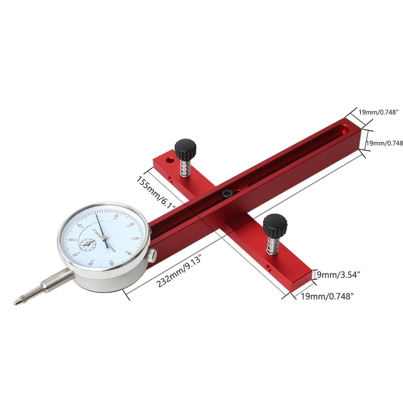 Digital Dial Indicator, Adjustable Length Table Saw Dial Aluminum Alloy Multifunctional Use Digital Table Saw for Table Saws, Band Saws