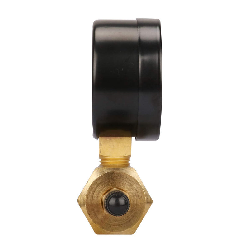 MEASUREMAN 2" Brass Gas Pressure Test Gauge Assembly, 3/4" FNPT Connection, 0-30 psi/kpa, +/-3-2-3% Accuracy 0-30psi/kpa Brass body