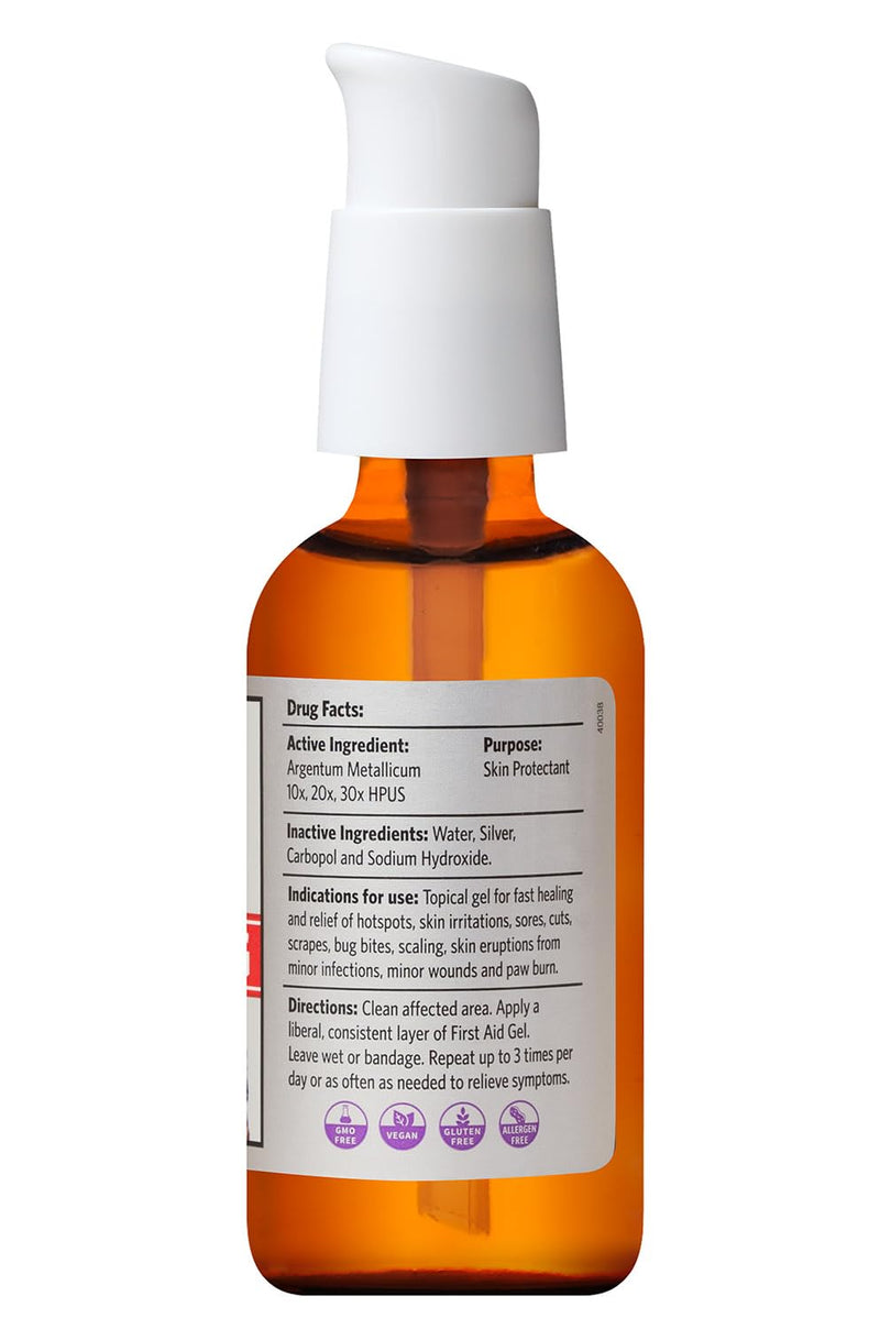 Sovereign Silver First Aid Gel for Pets - Topical Healing for Dogs and Cats, 2oz Pump Gel 2 Oz (Pack of 1) - PawsPlanet Australia