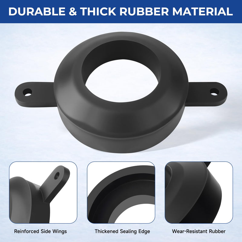 Toilet Tank to Bowl Gasket Toilet Seat Seal Compatible With Briggs 2" Flushometers Replace#: B351461 351461，2 hole gasket