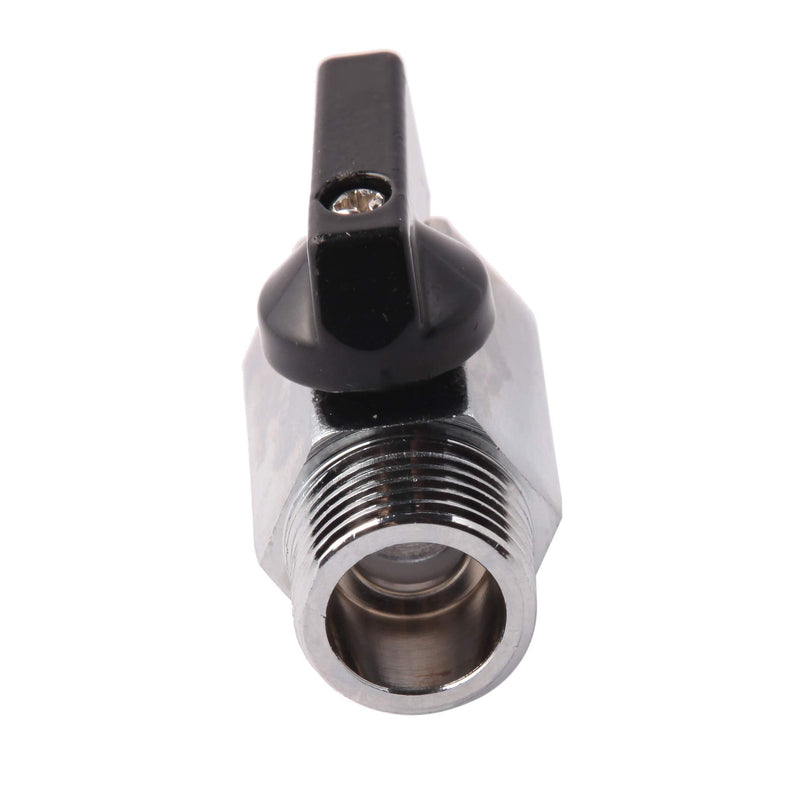 1/2" Brass Mini Ball Valve NPT Female x Male Shut-Off Valve (Pack of 2) 1/2 Inch NPT
