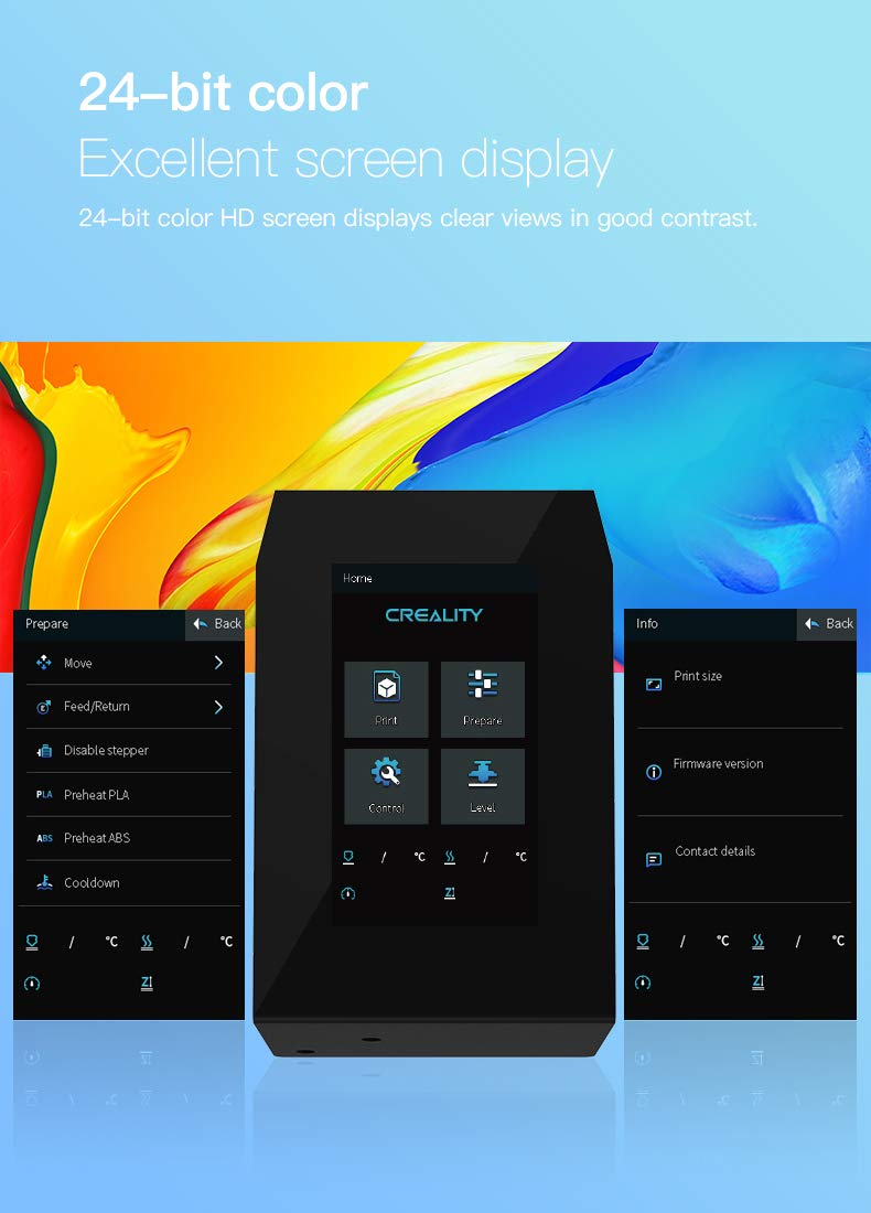 CREALITY 3D CR-6 SE Touch Screen Kit, 4.3 inches Full Color LCD HD Screen for CR-6 SE 3D Printer