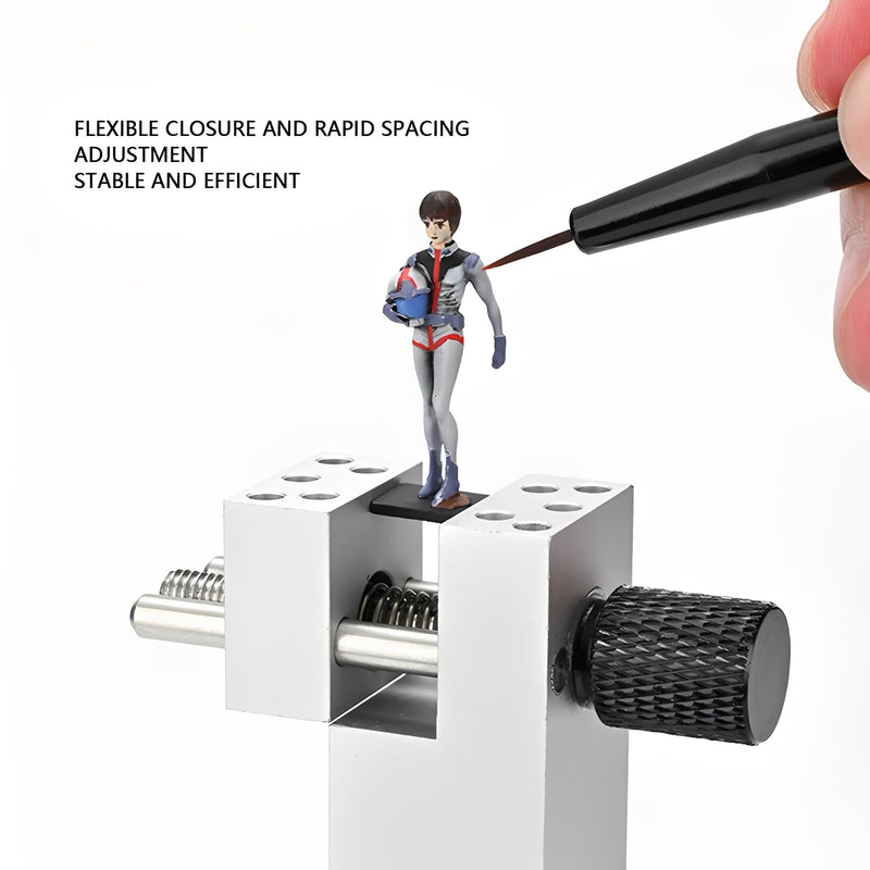 LICAEVEY Tabletop Vise Mini Vice with Spherical Rotating Base, Handheld Adjustable Small Bench Vice Clamp for Model Painting Crafts Jewelry Making