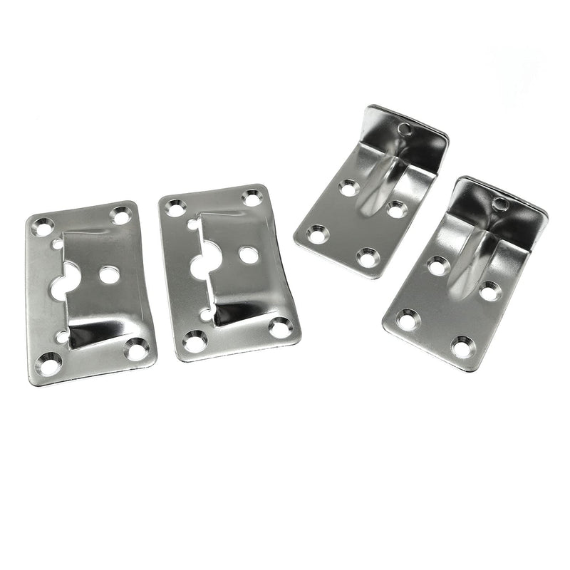 RLECS Table Bracket 2 Sets Stainless Steel Removable Table Support Rod