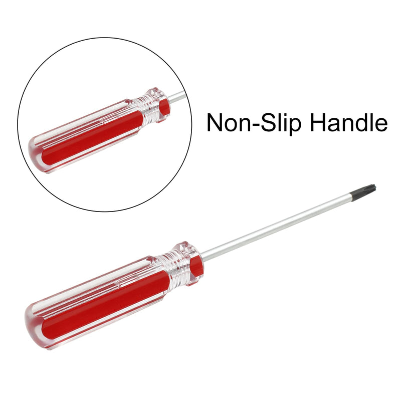 T10 Torx Screwdriver, 75mm(3 Inch) Long Magnetic Tip Torx Screwdriver, 6 Point Star Screwdriver T10x75mm Torx Head