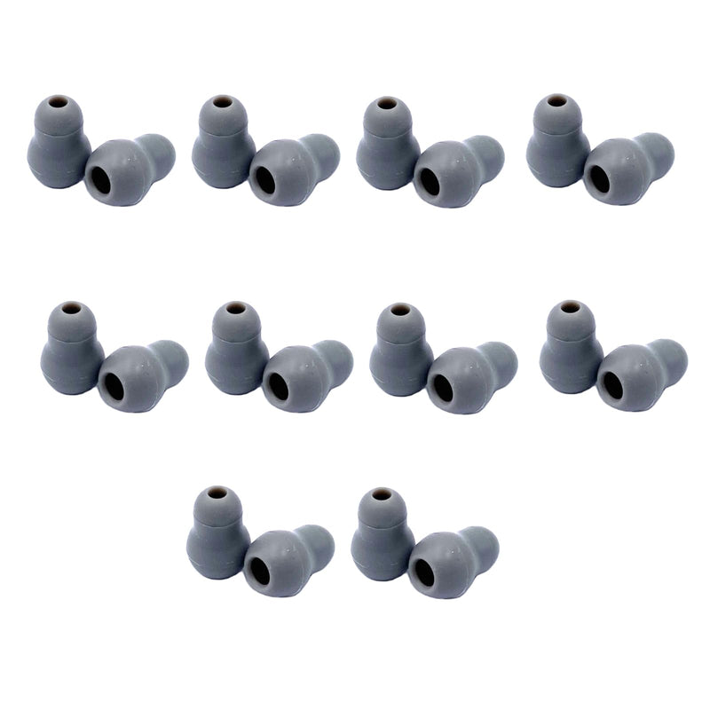 20 Pieces Stethoscope Earpieces Replacement, Soft Silicone Stethoscope Accessories Earplugs Compatible with Littmann, Grey 20